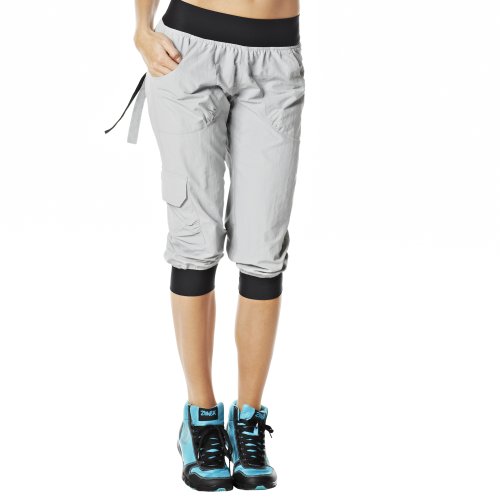 Zumba Fitness Damen Cargo Ultimate Orbit Capri Pants, Smoke, XS von Zumba Fitness