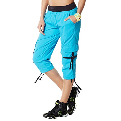 Zumba Fitness Damen Hose Capri Pants, Bangin Blue, XL, Z1B00285-BABL von Zumba Fitness
