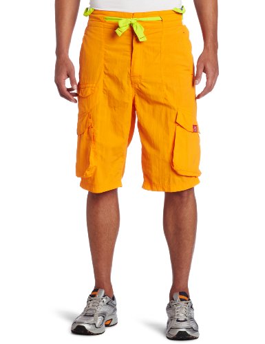 Zumba Fitness Herren Flex Shorts, Herren, Orange, Large von Zumba Fitness