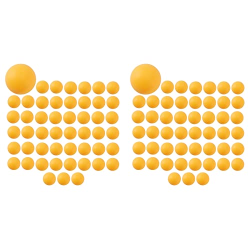 Zunedhys 100 Pack Premium Ping Pong Bälle Fort Geschrittener Training Tischball Leichte, Langlebige, Nahtlose Bälle Orange von Zunedhys