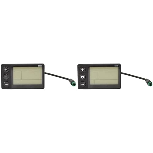 Zunedhys 2X S866 Elektrofahrrad LCD-Display E-Bike Elektroroller Display Meter Bedienfeld mit Wasserdichtem Stecker von Zunedhys