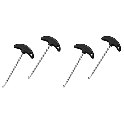 Zunedhys 4 Stück Edelstahl-Hockey-Schlittschuh-Spanner, Schlittschuh-Werkzeug, Schnürsenkelzieher, Eis-Rollschuh-Werkzeug für Schlittschuhe von Zunedhys