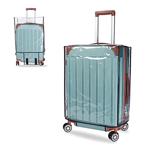Zwbfu Gepäckabdeckung 45,7 cm (18 Zoll), Reiseabdeckung aus PVC, transparent, Kofferschutz, Staubschutz, passend für 45,7 cm (18 Zoll) Gepäckstücke von Zwbfu