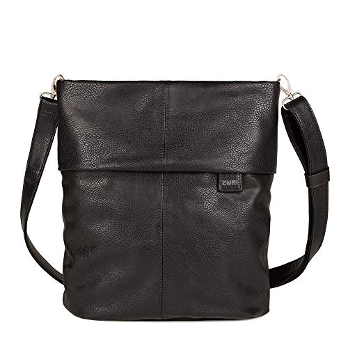 Zwei Mademoiselle M12 Handtasche, Breite ca. 31 cm, Höhe ca. 34 cm, Tiefe ca. 11 cm, Noir (Schwarz) von Zwei