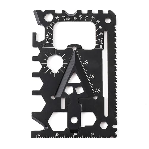 Zxfdsfdbnm 18 In 1 Kreditkarten Tool Edelstahl Stähle Taschengröße Karten Freien Multitool Karten Karten Taschen Tool Für Outdoor Camping von Zxfdsfdbnm