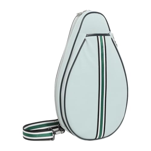 Zxpjkyu Badminton Racket Bag Geräumige Tragetasche für Schläger Schulterrucksack Aufbewahrungsbeutel aus Robustem Oxford Polyester Wasserabweisend für Männer, Blau von Zxpjkyu