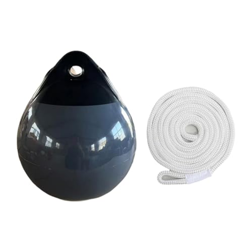 Zxpjkyu Boots Ball Runder Ankerboje Marine Mooringboje Inflatable Boat Mooringboje Dock Ball Aus PVC mit Stabilem Seil für Segelboote Yachten U, Weißes Seil von Zxpjkyu
