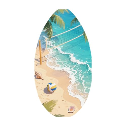 Zxpjkyu Skimboard Aus Holz für Kinder Erwachsene Und Anfänger Leichtes Bodyboard mit Hochglanzfinish für Strand Und Wassersport, 41 Inch von Zxpjkyu