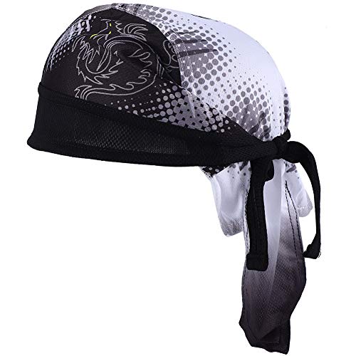 Zyyini Reiten Stirnband, schnell trocknend atmungsaktiv Radfahren Sport Bandana Cap Kopftuch Helm Liner Headwear Hut für Männer von Zyyini
