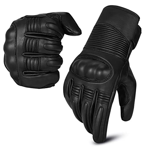 aaasportx Motorradhandschuhe Wasserdicht Winter Warm Motorrad Handschuhe Motorradhandschuhe Knuckle mit Touchscreen Funktion (S) von aaasportx