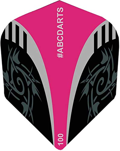Pentathlon Flights - ABC Darts Tribal Pink - 10 sätz (30 stück Dart Flights) von abcdarts