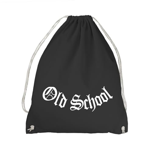 absenda Old School Turnbeutel - Hip Hop Rap Gangster Alte Schule Ghetto Hood Wear Schwarz von absenda