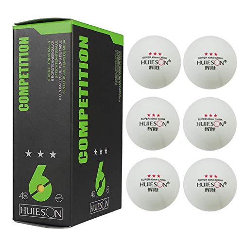 acime Ping-Pong-Ball – 6/12 Stück Tischtennisbälle, 3-Sterne-Ping-Pong-Turnierbälle, 40-mm-Tischtennis-Trainingsbälle, Ping-Pong-Ball-Set | Ping-Pong-Ball-Set für Heimparty-Wettbewerbe von acime