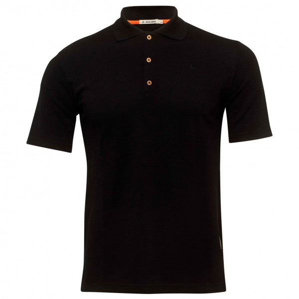 Aclima - Leisurewool Pique Shirt - Merinoshirt Gr L schwarz von aclima