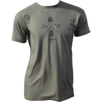 Aclima Lightwool Classic Tee X Print Men Herren T-Shirt grün Gr. L von aclima