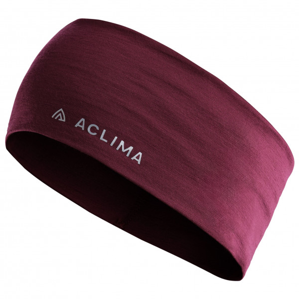 Aclima - Lightwool Headband - Stirnband Gr L rot von aclima
