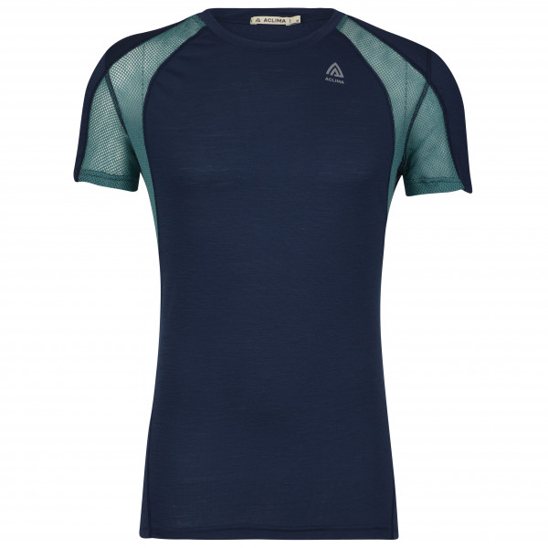 Aclima - Lightwool Sports Shirt II - Merinounterwäsche Gr M blau von aclima