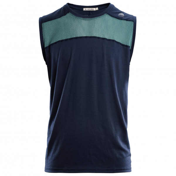 Aclima - Lightwool Sports Singlet - Merinoshirt Gr XXL blau von aclima