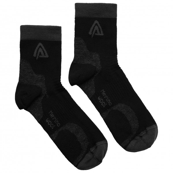 Aclima - Running Socks 2-Pack - Merinosocken Gr 32-35 schwarz von aclima