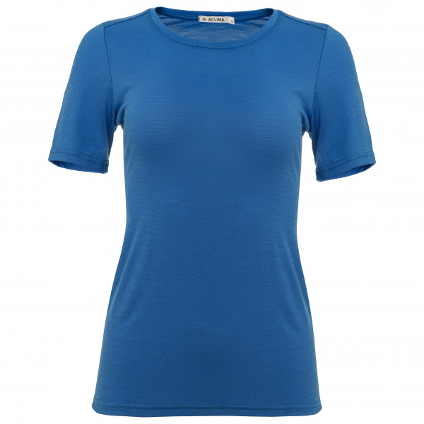 Aclima - Women's LightWool - T-Shirt Gr M blau von aclima