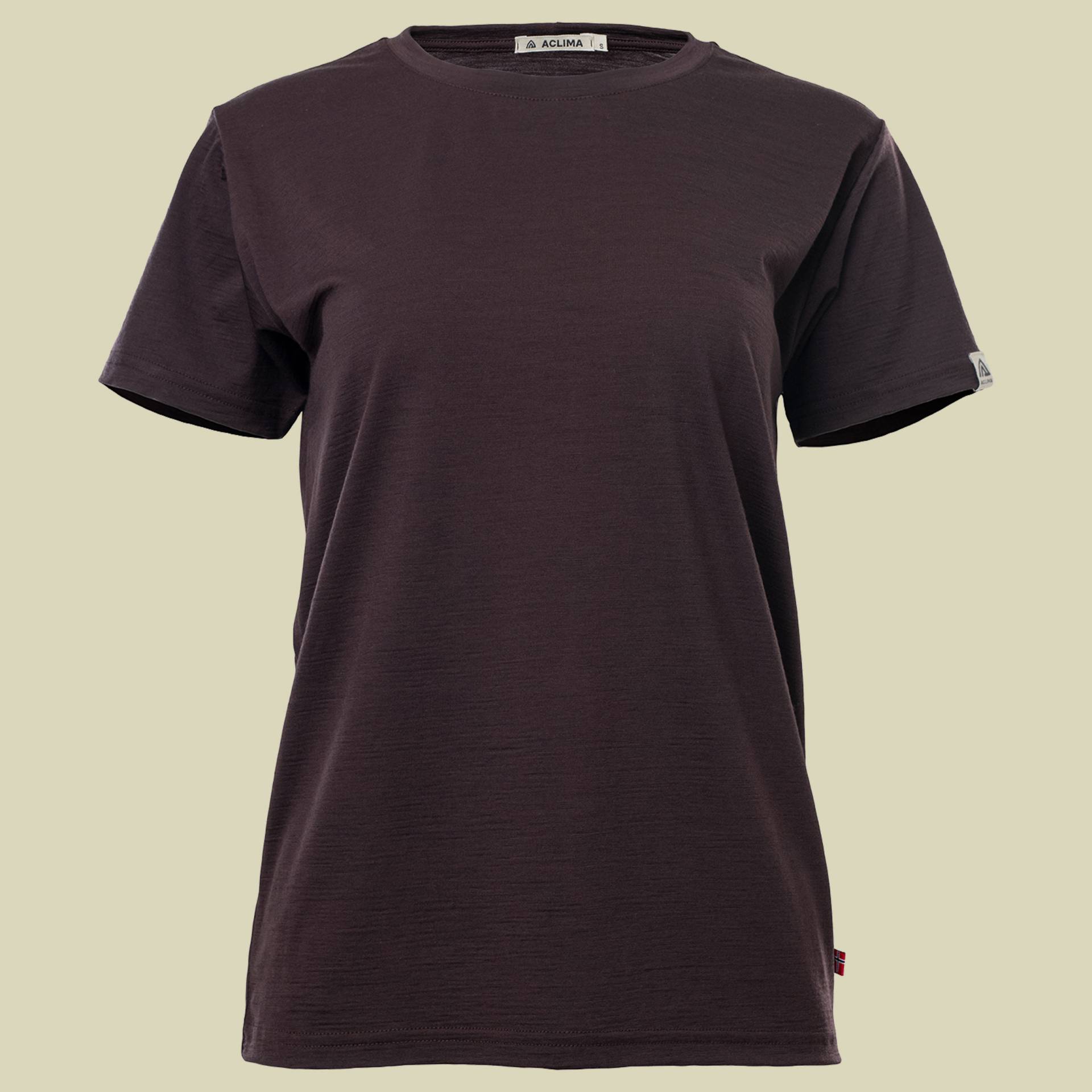 LightWool 180 Classic Tee Women XS lila - chocolate plum von aclima