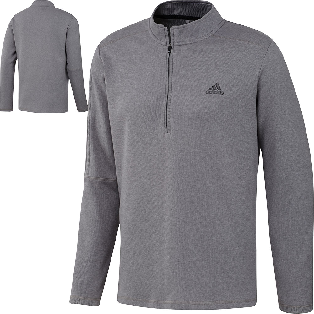 'adidas Golf 3Stripe Herren Sweater 1/4 Zip grau' von adidas Golf