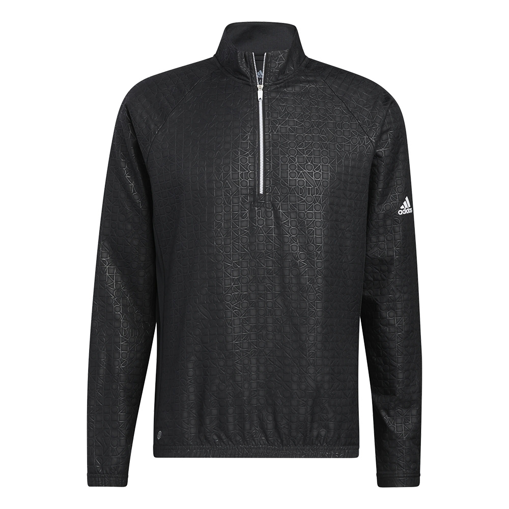 'adidas Golf Debossed Herren Sweater 1/4 Zip schwarz' von adidas Golf