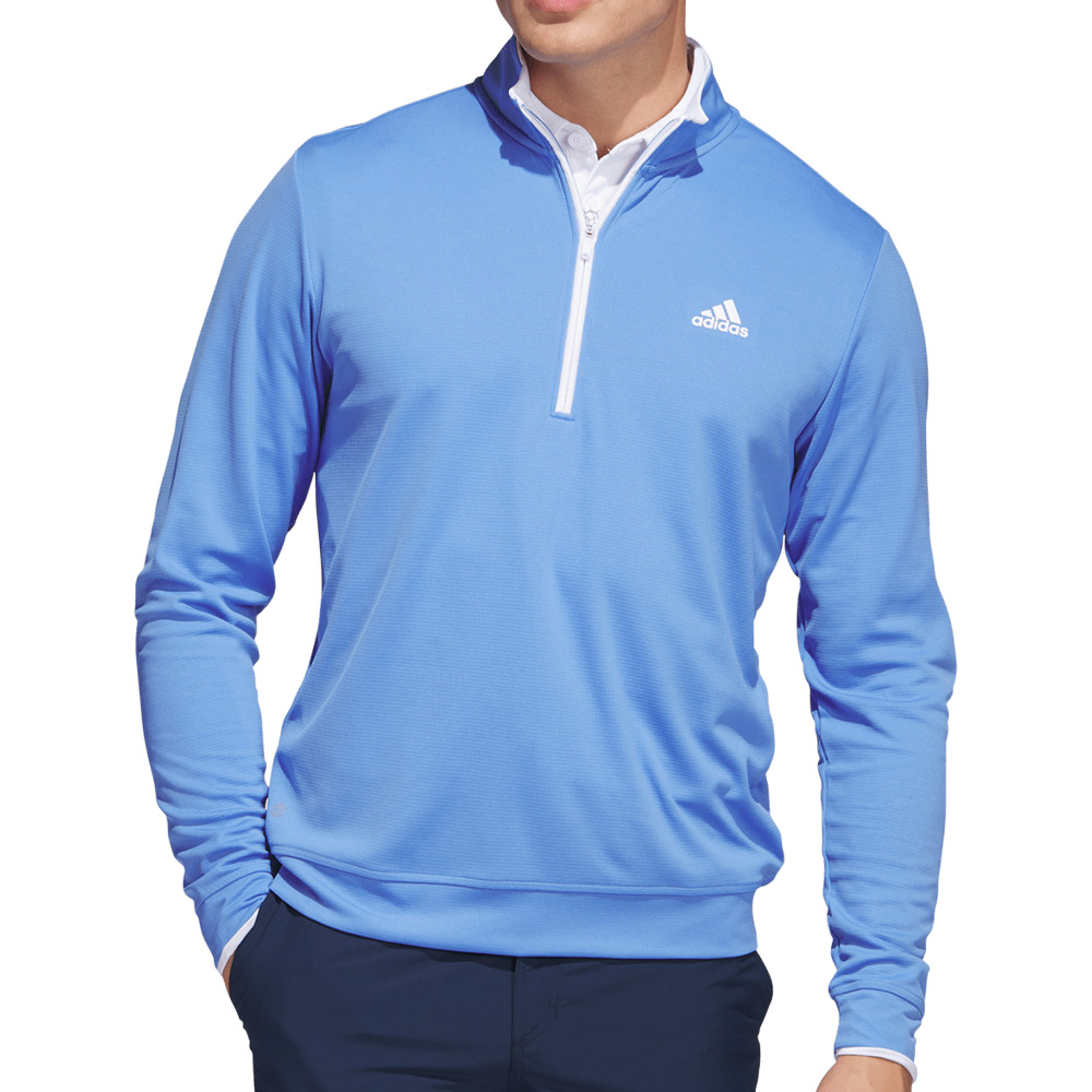 'adidas Golf LTWT Herren Sweater 1/4 Zip hellblau' von adidas Golf