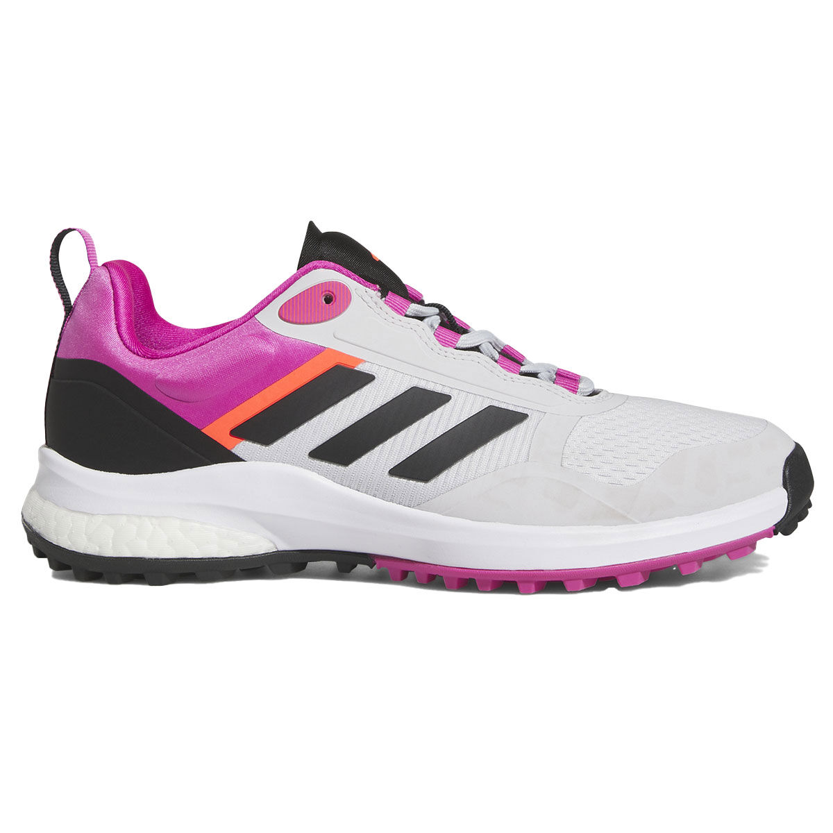 adidas Golf Women's Grey, Black and Pink Striped Zoysia Spikeless Golf Shoes, Size: 8 | American Golf von adidas Golf