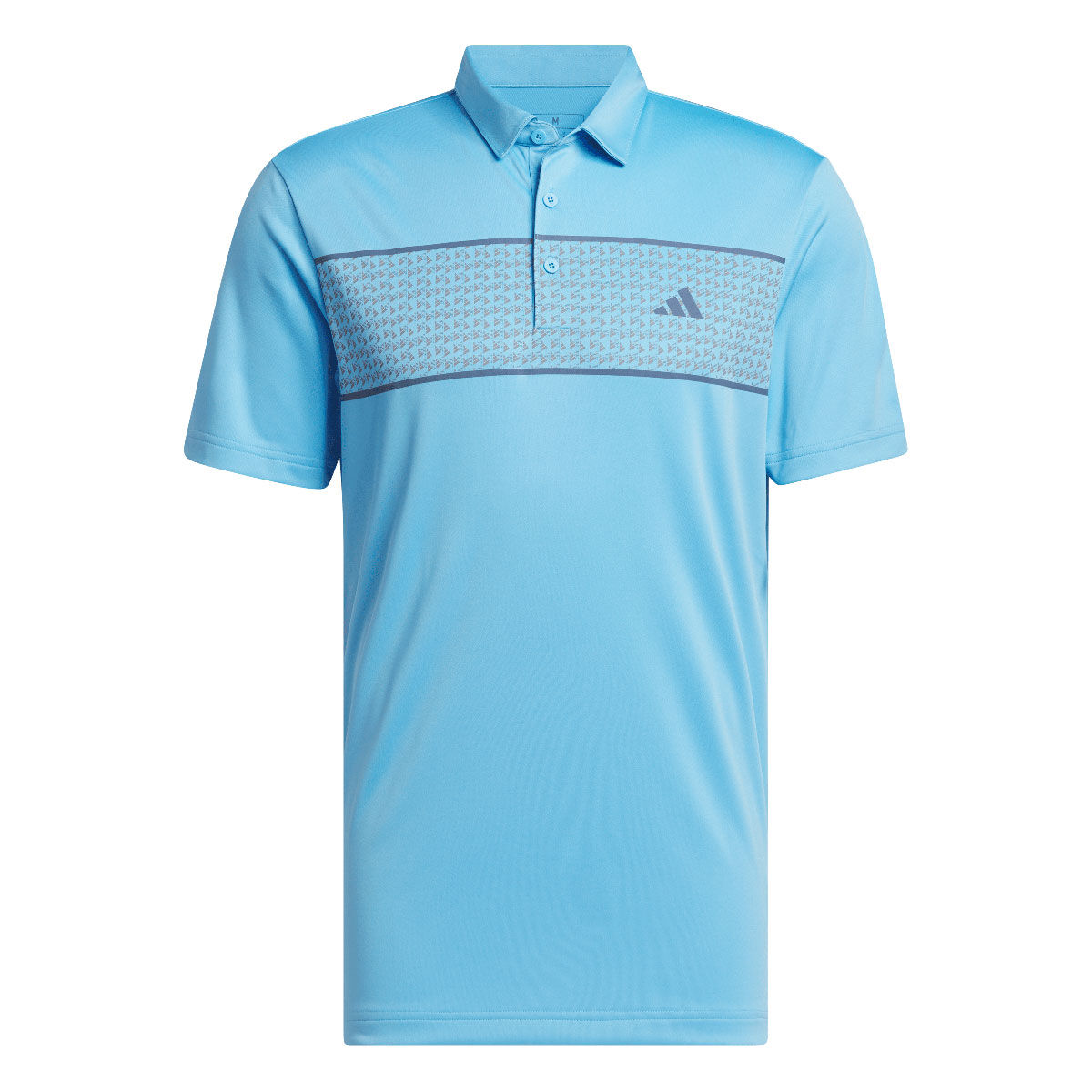 adidas Men's Core Chest Stripe Golf Polo Shirt, Mens, Semi blue burst, Xl | American Golf von adidas Golf