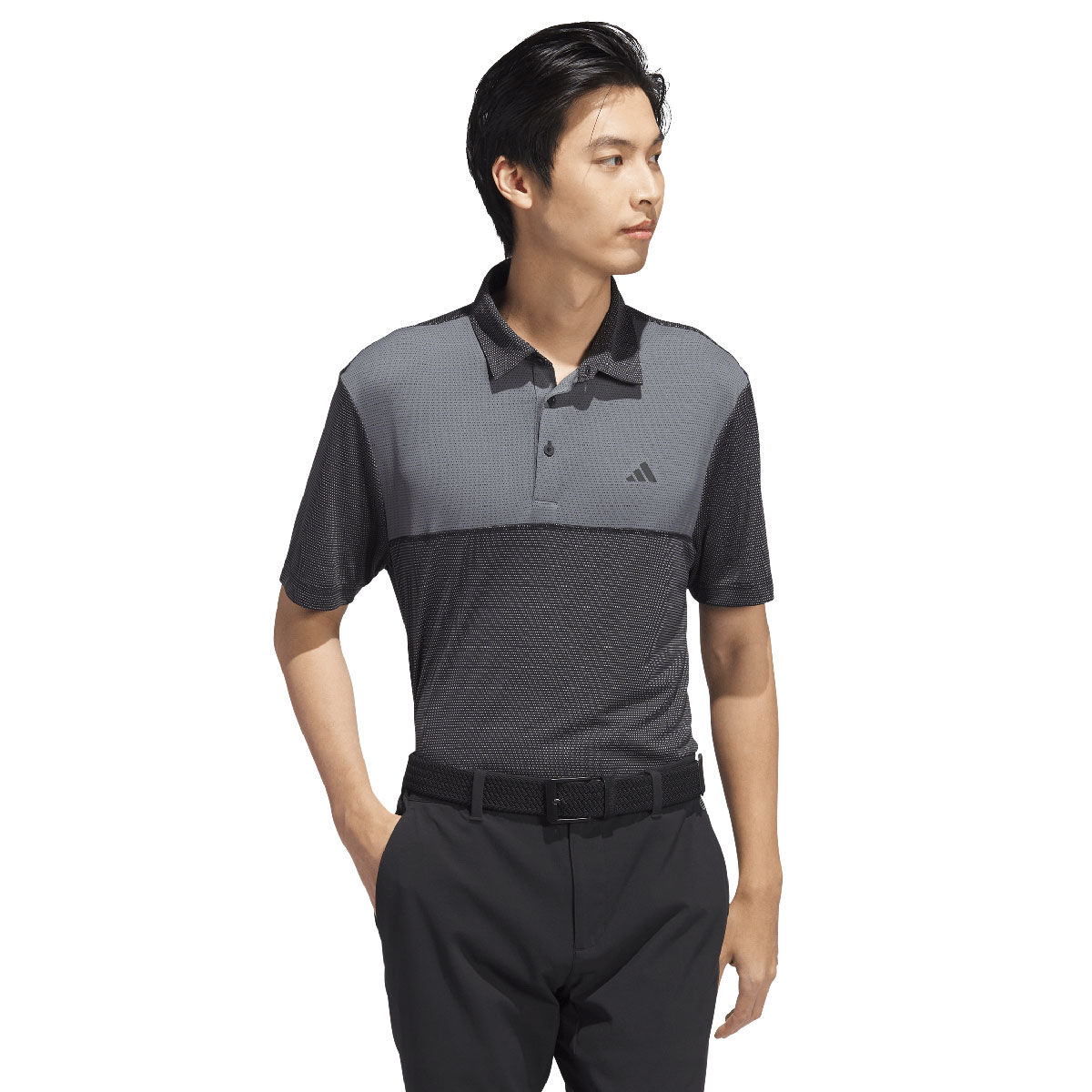 adidas Men's Core Colourblock Golf Polo Shirt, Mens, Black, Medium | American Golf von adidas Golf
