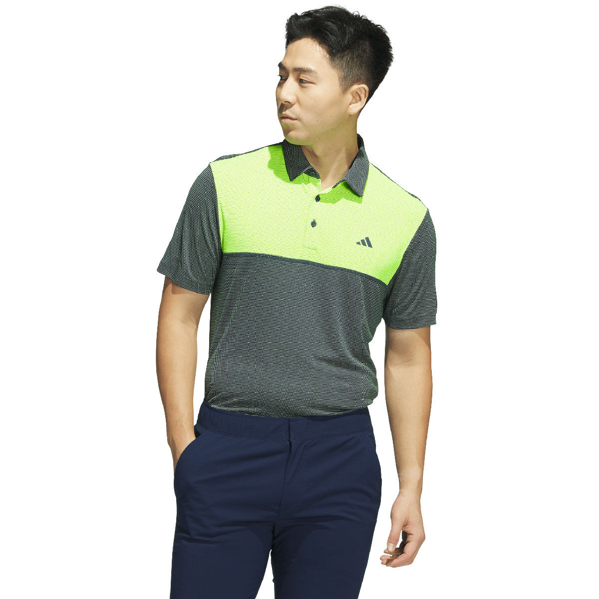 adidas Men's Core Colourblock Golf Polo Shirt, Mens, Lemon, Small | American Golf von adidas Golf