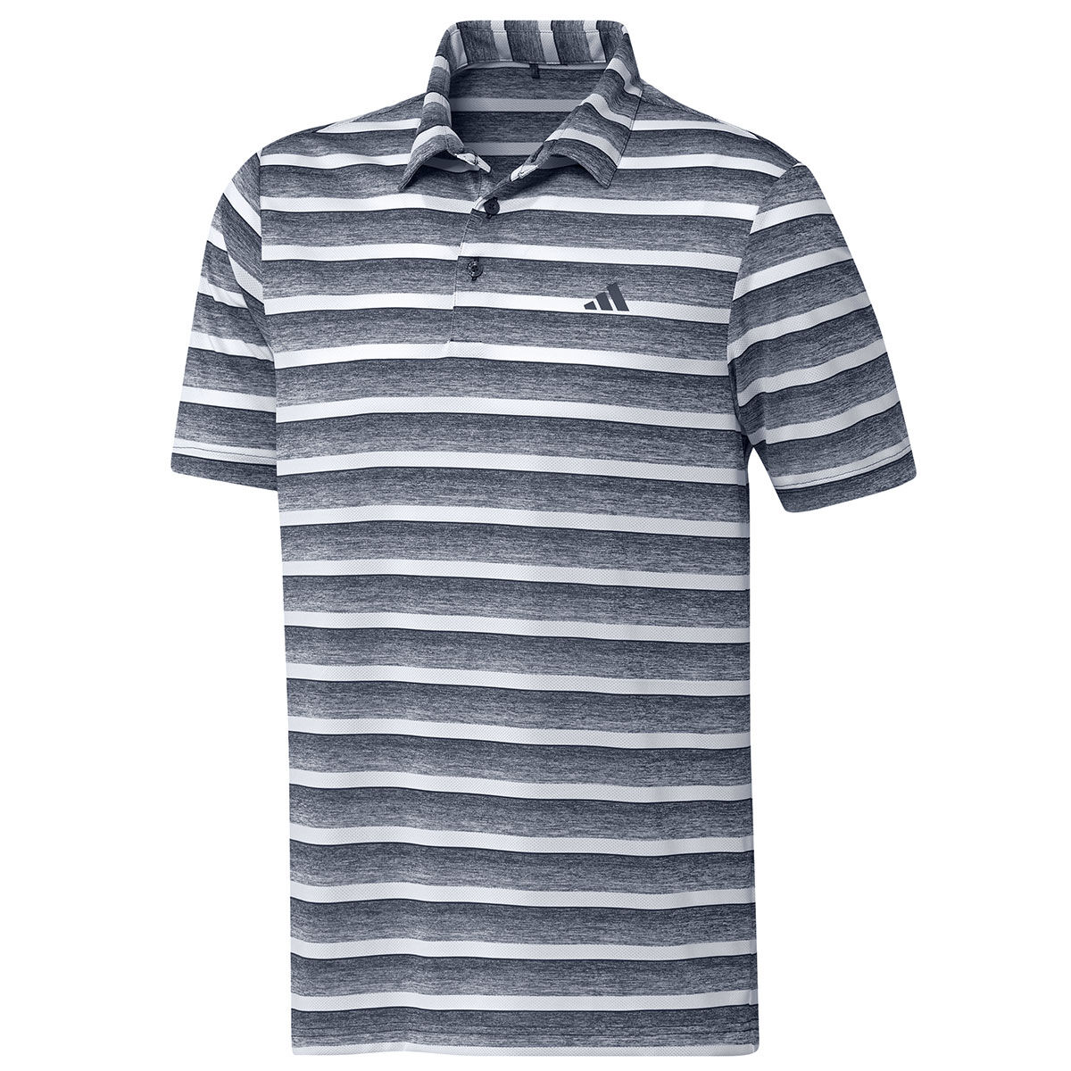 adidas Men's Two-Colour Striped Golf Polo Shirt, Mens, Navy/white, Small | American Golf von adidas Golf