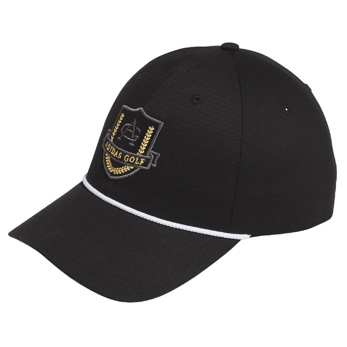 adidas Men's Vintage 6-Panel Shield Golf Cap, Mens, Black, One size | American Golf von adidas Golf