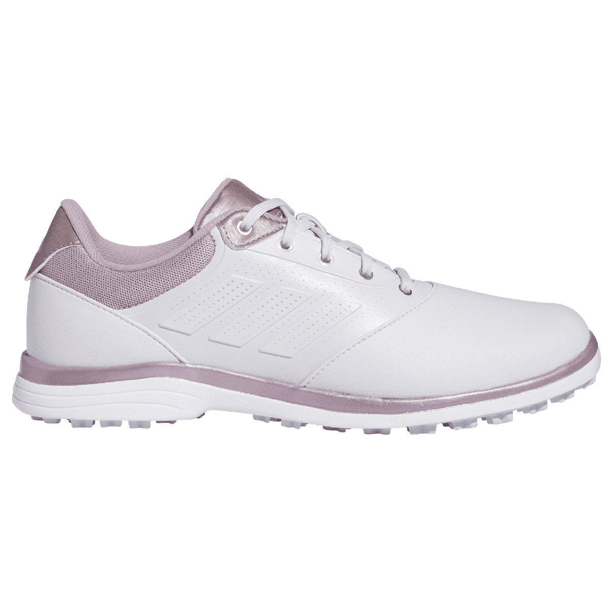 adidas Womens ALPHAFLEX Waterproof Spikeless Golf Shoes, Female, Grey/fig/silver, 5 | American Golf von adidas Golf