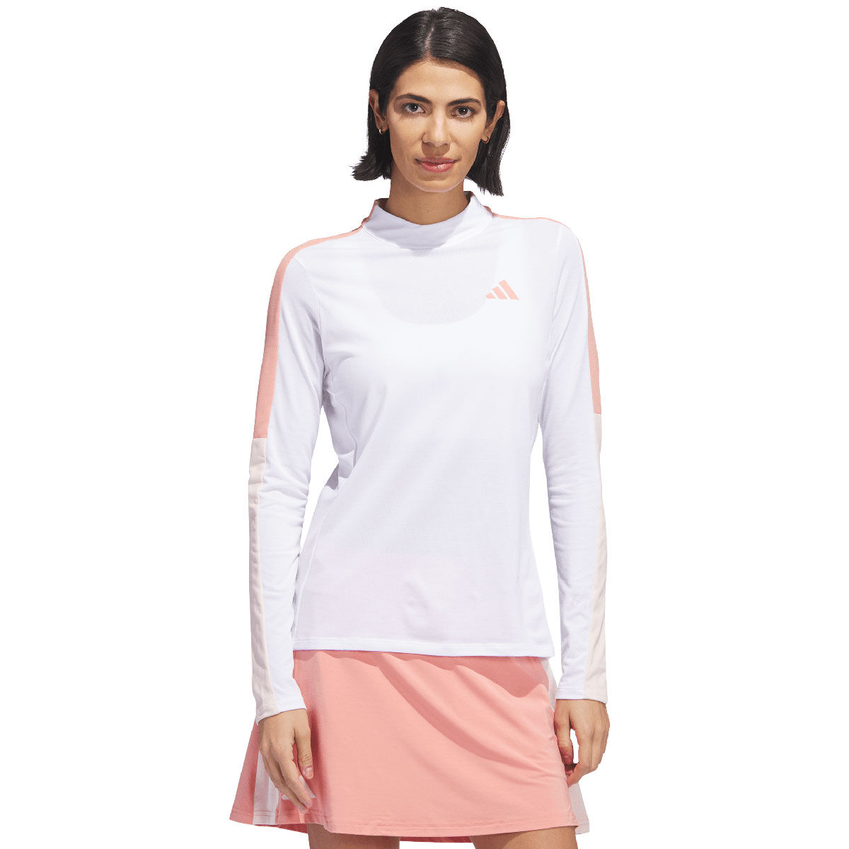 adidas Womens MWN Mock Golf Mid Layer, Female, White, Xl | American Golf von adidas Golf