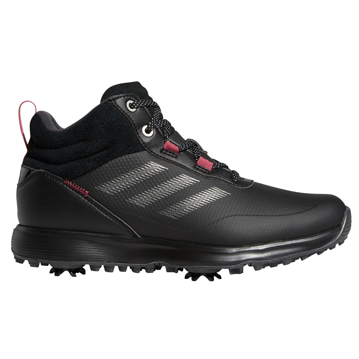 adidas Womens S2G Mid-Cut Waterproof Spiked Golf Boots, Female, Black, 4 | American Golf von adidas Golf