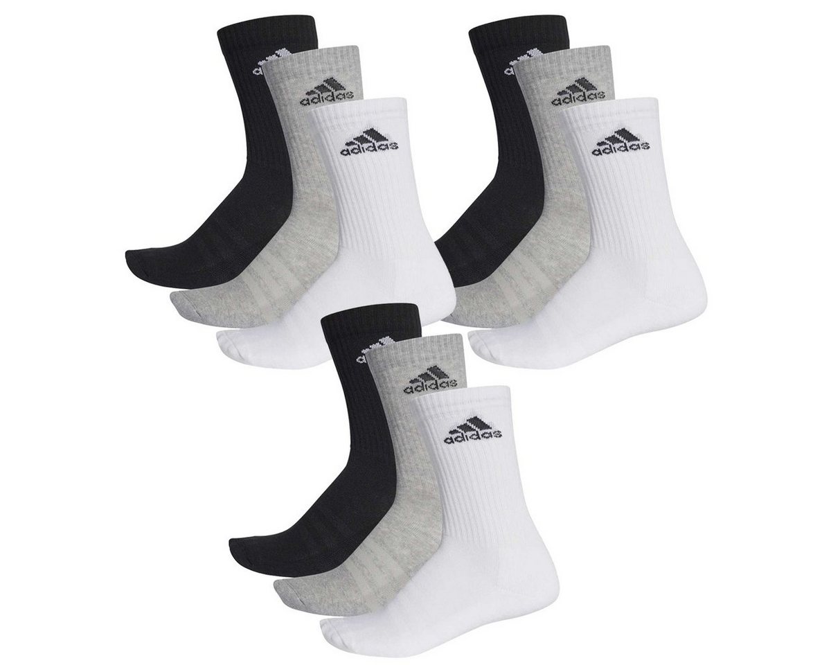 adidas Performance Socken 3S CUSHIONED CREW 9P (Spar-Pack, 9-Paar, 9er-Pack) von adidas Performance