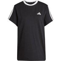 adidas Essentials 3-Streifen Loose Fit T-Shirt Damen JV6762 - black S von adidas Sportswear