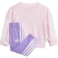 adidas Essentials Baby-Jogginganzug JD6482 - clear pink/white 62 von adidas Sportswear