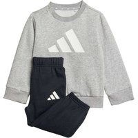 adidas Essentials Baby-Jogginganzug JY0614 - medium grey heather/white 68 von adidas Sportswear