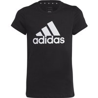adidas Essentials Big Logo Cotton T-Shirt Kinder 095A - black/white 170 von adidas Sportswear