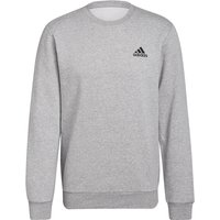 adidas Essentials Fleece Sweatshirt Herren 83F7 - mgreyh/black L von adidas Sportswear