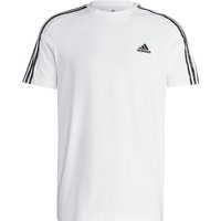 adidas Essentials Freizeitshirt Herren 001A - white/olistr XL von adidas Sportswear