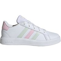 adidas Grand Court Lace-Up Sneaker Kinder IH4886 - cloud white/crystal jade/clear pink 38 von adidas Sportswear