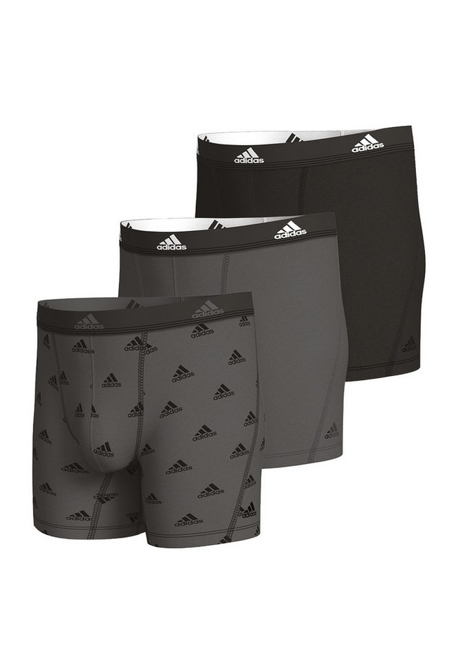 adidas Sportswear Boxershorts 3er Pack Active Flex Cotton (Spar-Set, 3-St) Long Short / Pant - Baumwolle - Ohne Eingriff - Atmungsaktiv von adidas Sportswear