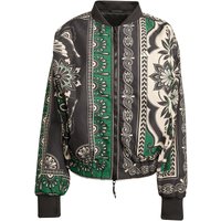 adidas Sportswear x Farm Varsity Trainingsjacke Damen JL8622 - black/amazon green/sand strata M von adidas Sportswear