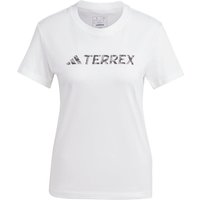 adidas TERREX Classic Logo T-Shirt Damen 001A - white L von adidas Terrex