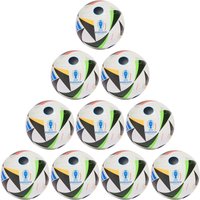 10er Ballpaket adidas Fußballliebe EURO24 COM Spielball 001A - white/black/globlu 5 von adidas performance