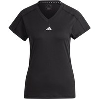 adidas AEROREADY Train Essentials Minimal Branding V-Neck T-Shirt Damen 095A - black M von adidas performance